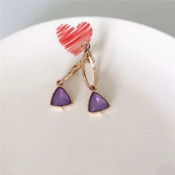 💎240💎 Gorgeous orchid jewelry semi precious stone and beautiful gold plating - Picture 4 of 11